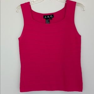 4/$20 JAC fuchsia tank top blouse